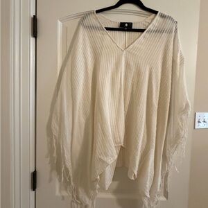 Elegant Cream Women's Poncho